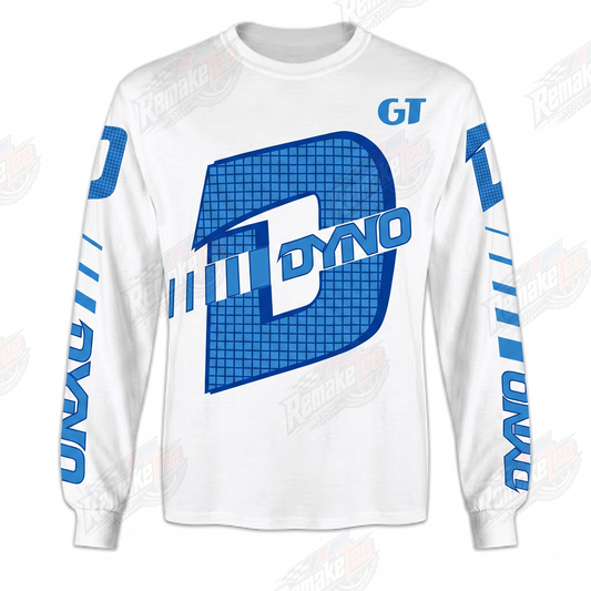 GT Dyno White Blue vintage BMX racing jersey - product view