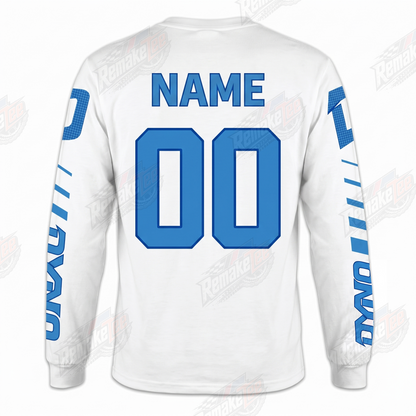 GT Dyno White Blue vintage BMX racing jersey - alternate product view