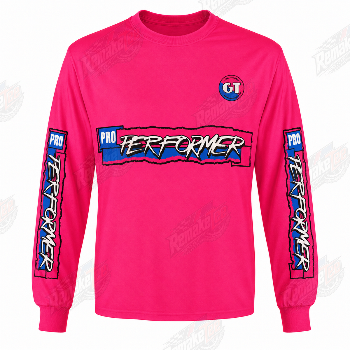GT Pro Performer Pink vintage BMX racing jersey - product view