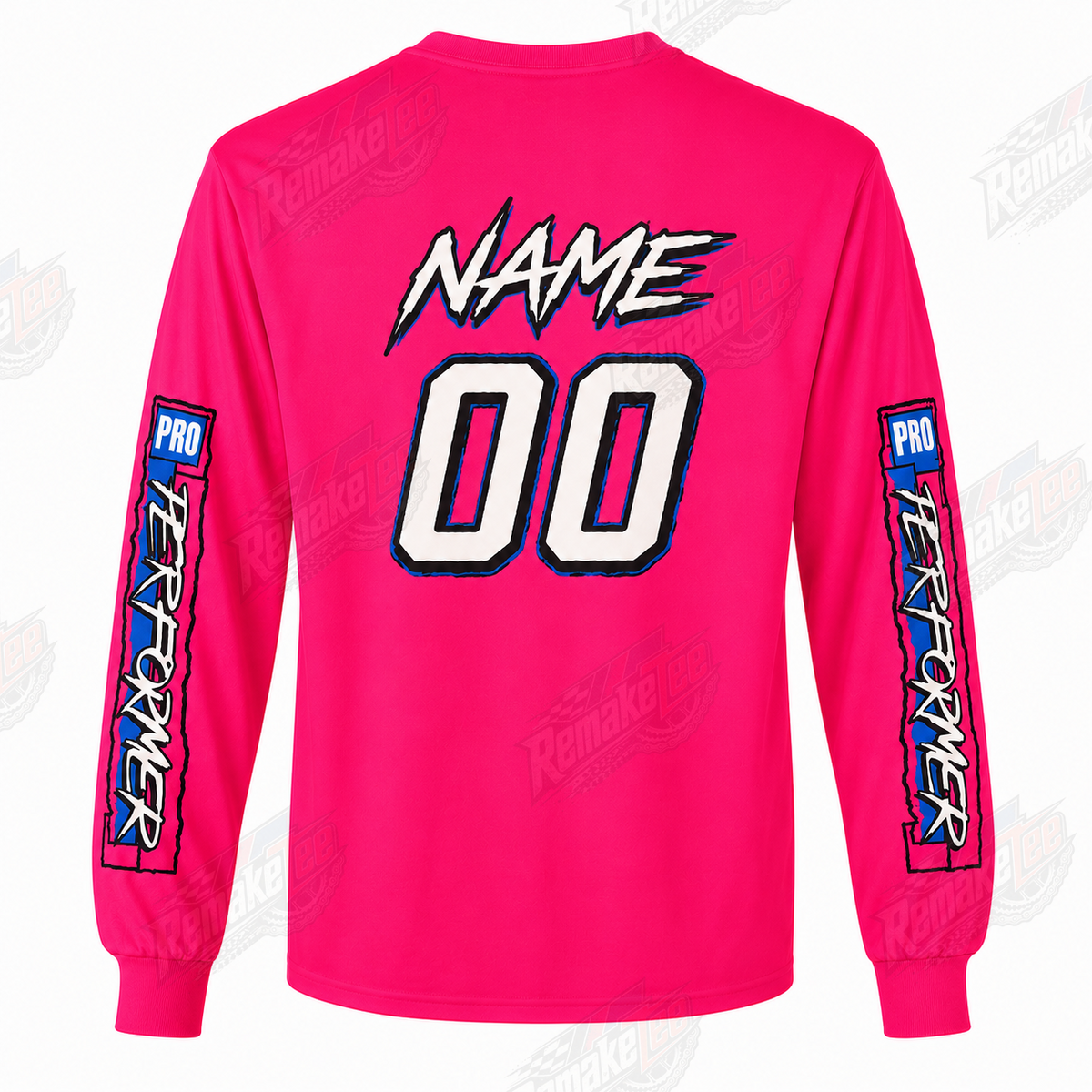 GT Pro Performer Pink vintage BMX racing jersey - alternate product view