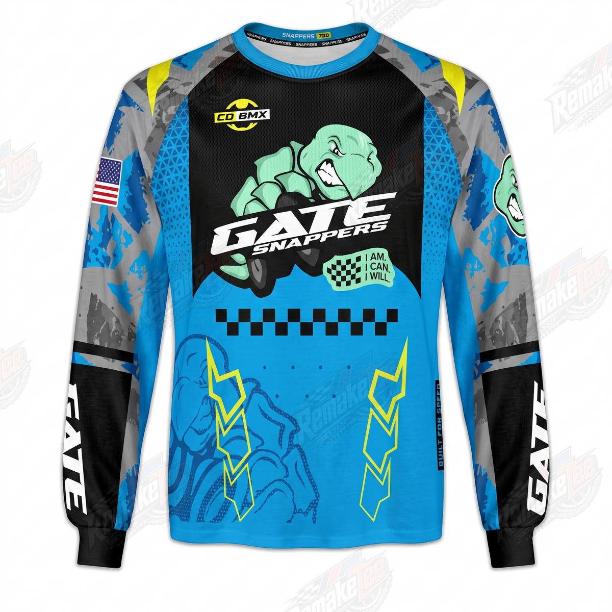 Gate Snappers vintage BMX racing jersey - product view