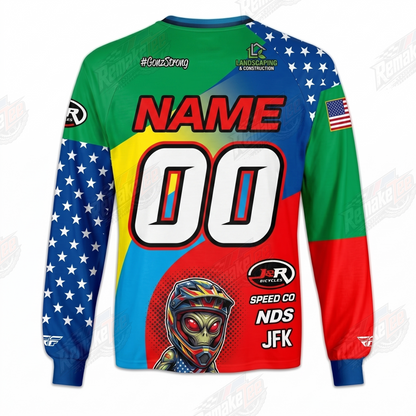 GonzoStrong Answer GNC vintage BMX racing jersey - alternate product view
