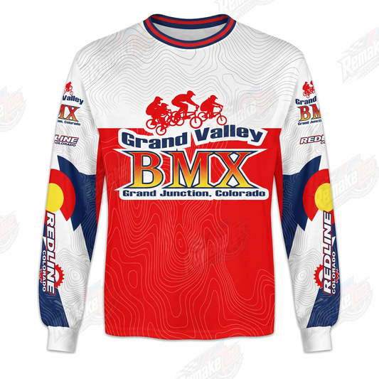 Grand Valley BMX Grand Junction Colorado vintage racing jersey - product view