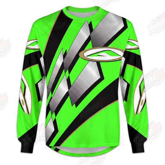 Green Lightning Racing vintage VMX racing jersey - product view