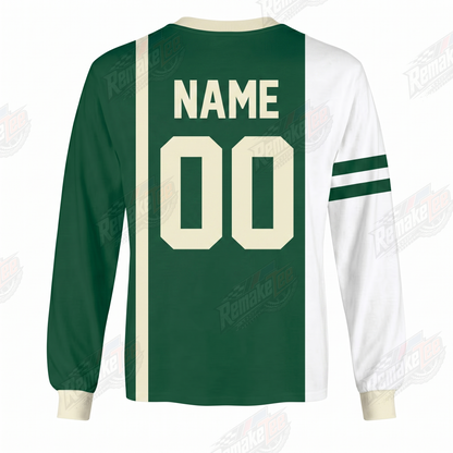 HGP Green White vintage BMX racing jersey - alternate product view