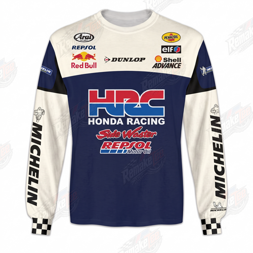 HRC Honda Racing Silver Master Repsol vintage VMX racing jersey - product view