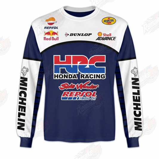 HRC Honda Repsol Navy vintage VMX racing jersey - product view