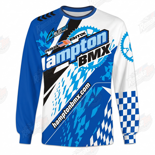 Hampton BMX vintage racing jersey - product view