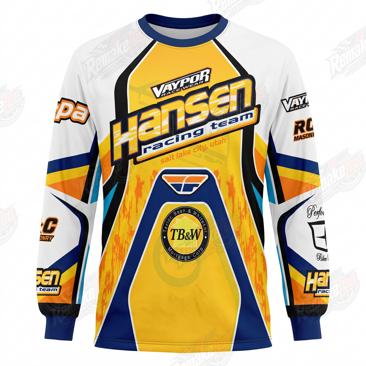 Hansen Racing Team vintage BMX racing jersey - product view
