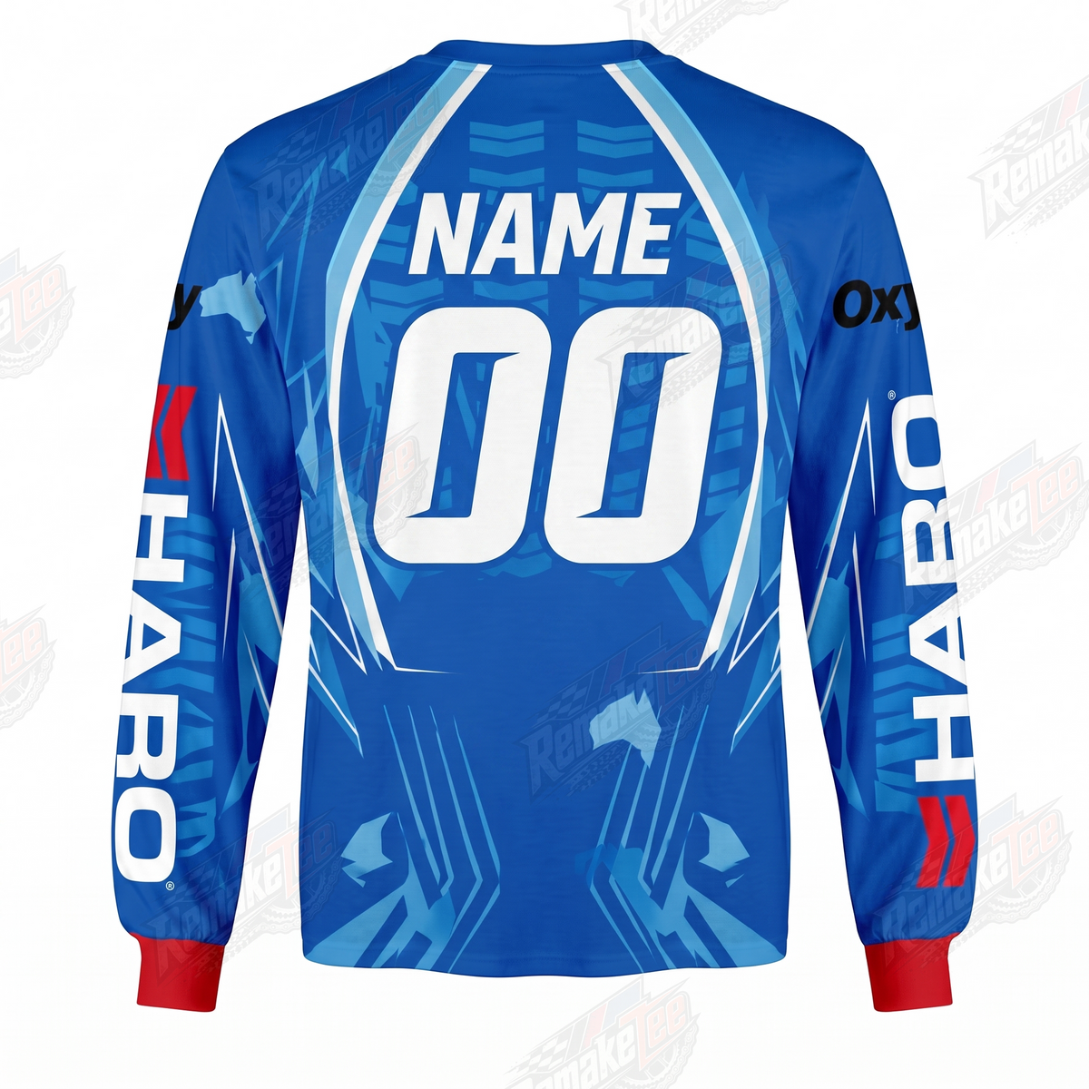 Haro Bikes Factory Team Lineage Blue vintage BMX racing jersey - alternate product view