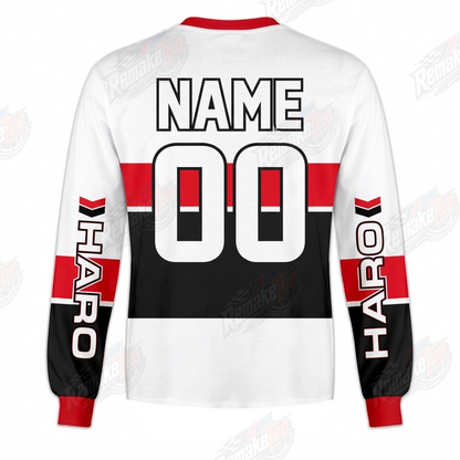 Haro USA Red White Black vintage BMX racing jersey - alternate product view