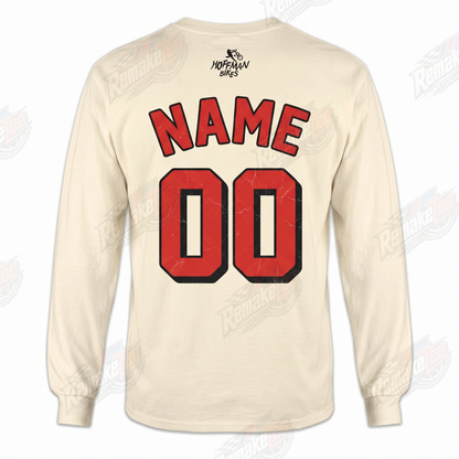 Hoffman Bikes A Bike Thing Cream vintage BMX racing jersey - back view