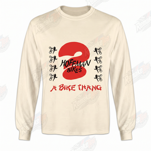 Hoffman Bikes A Bike Thing Cream vintage BMX racing jersey - front view