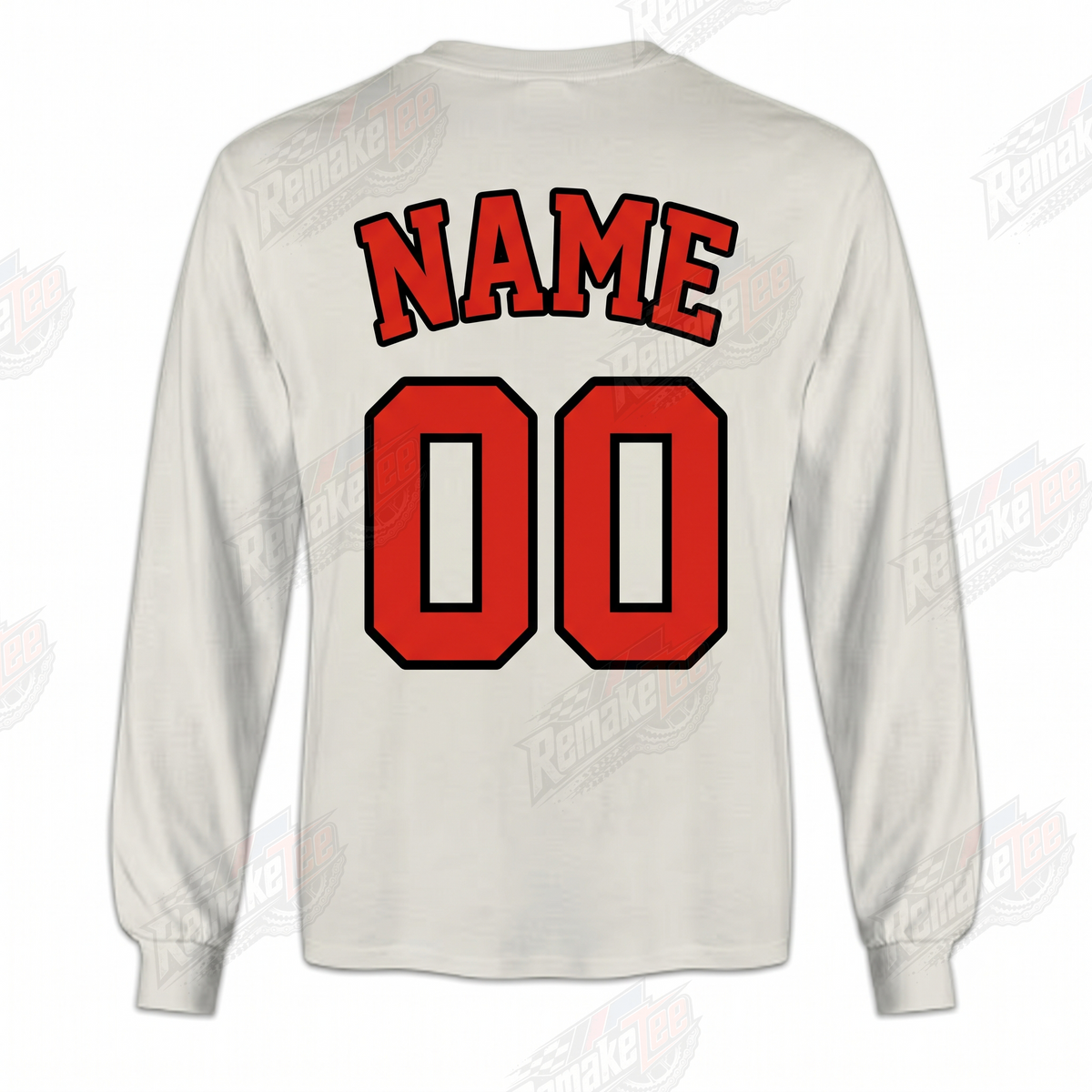 Hoffman Bikes Condor Red Flames vintage BMX racing jersey - back view