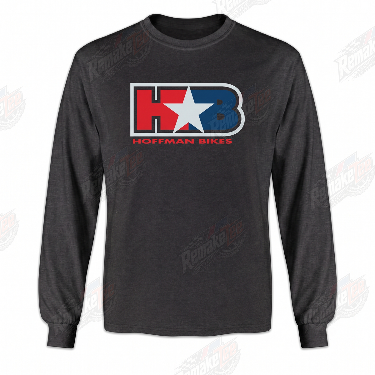Hoffman Bikes HB Charcoal Classic vintage BMX racing jersey - front view