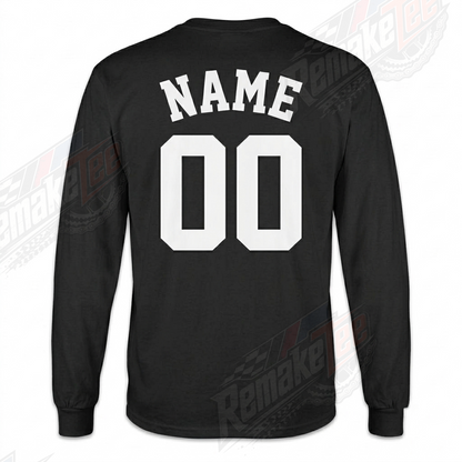 Hoffman Bikes HXB Skull Black 1991 vintage BMX racing jersey - back view