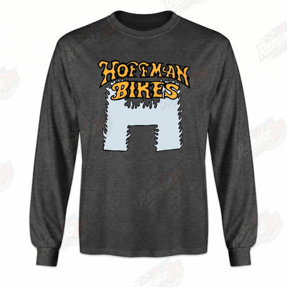 Hoffman Bikes H Logo Gold Charcoal vintage BMX racing jersey - front view