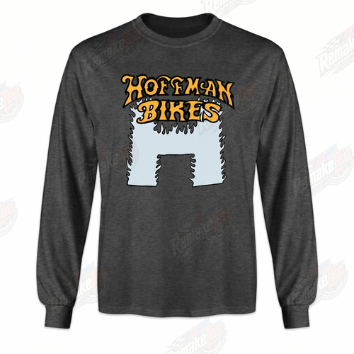 Hoffman Bikes H Logo Gold Charcoal vintage BMX racing jersey - front view