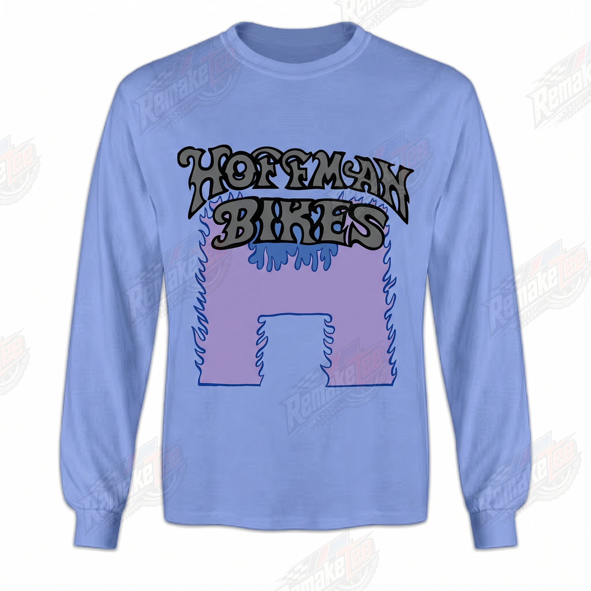Hoffman Bikes H Logo Periwinkle Blue vintage BMX racing jersey - front view