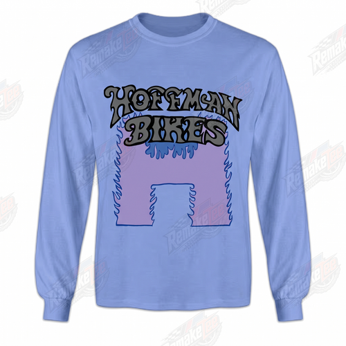 Hoffman Bikes H Logo Periwinkle Blue vintage BMX racing jersey - front view