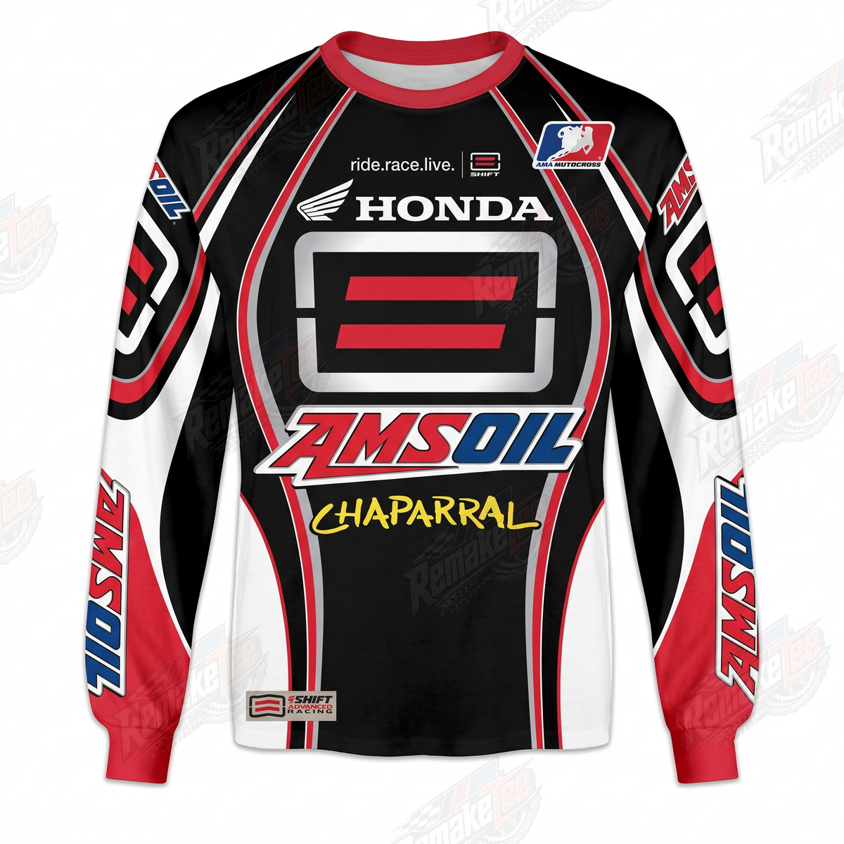 Honda AMSOIL Chaparral vintage VMX racing jersey - product view