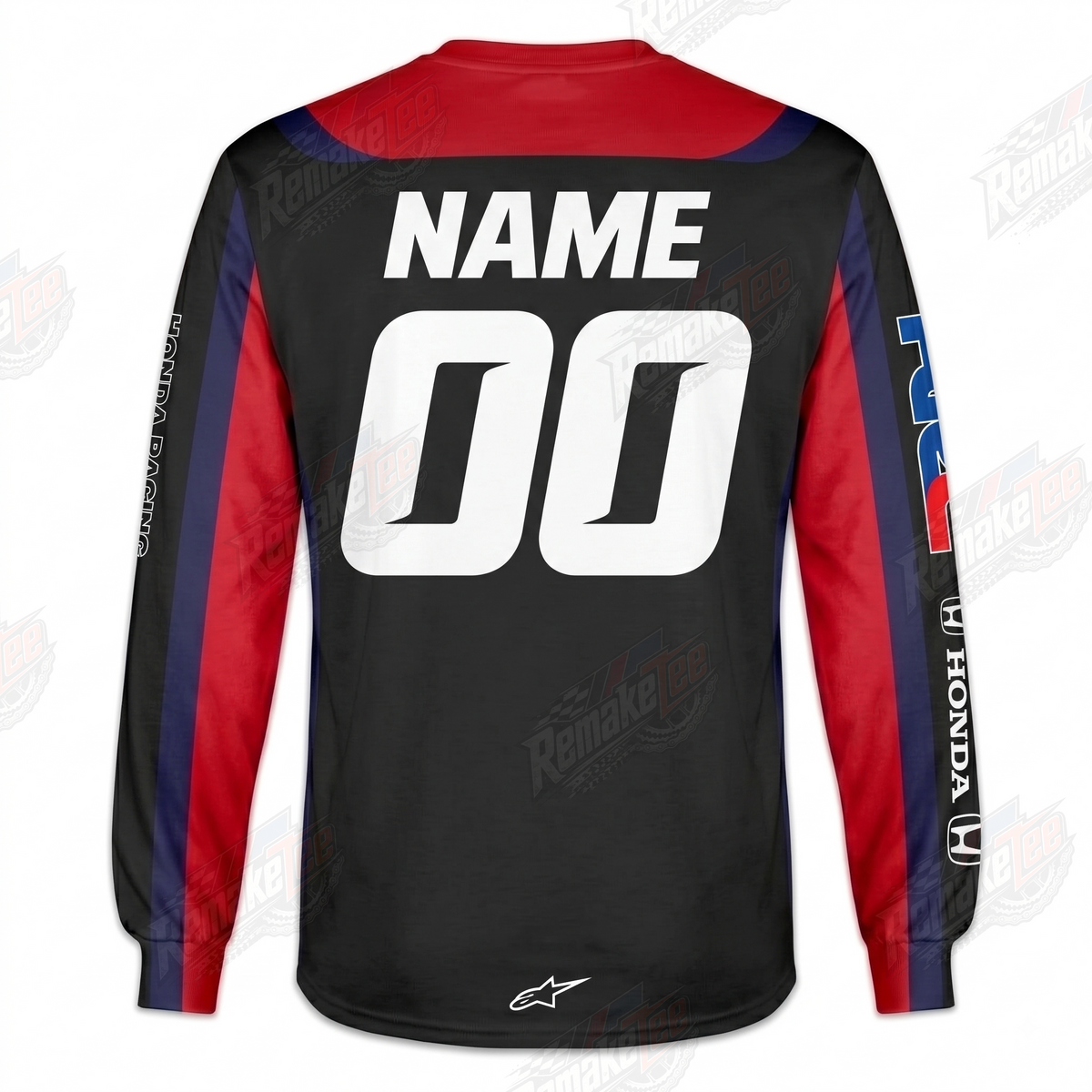 Honda Alpinestars Motul vintage VMX racing jersey - alternate product view