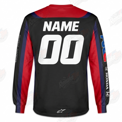 Honda Alpinestars Motul vintage VMX racing jersey - alternate product view