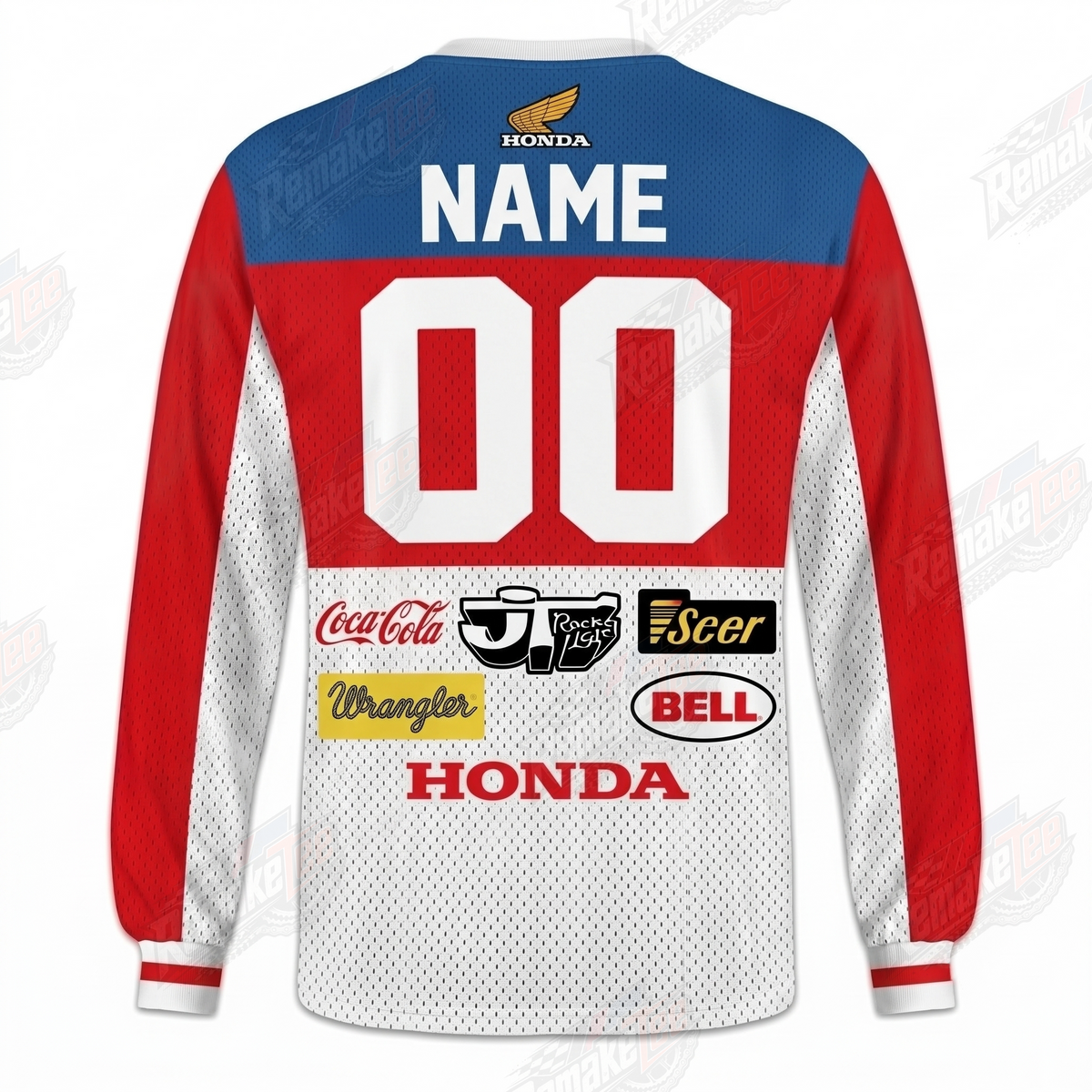 Honda Coca-Cola Bell Racing vintage VMX racing jersey - alternate product view