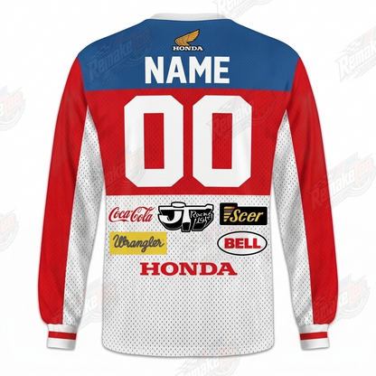 Honda Coca-Cola Bell Racing vintage VMX racing jersey - alternate product view