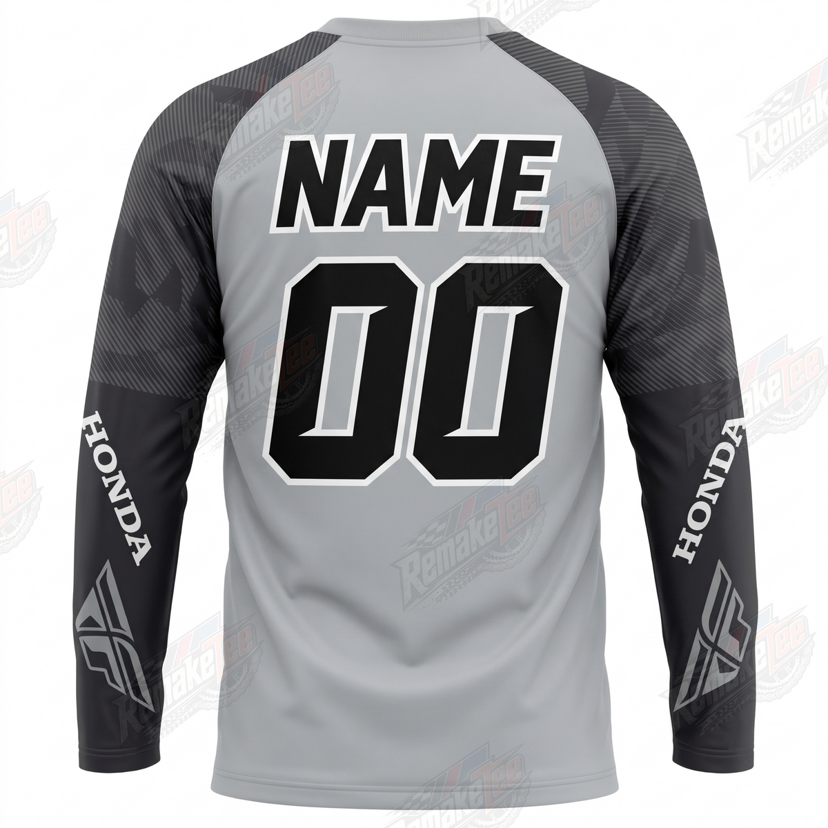 Honda Fly Racing Gray vintage VMX racing jersey - alternate product view