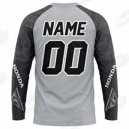 Honda Fly Racing Gray vintage VMX racing jersey - alternate product view