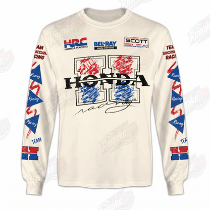 Honda HRC Team Racing Red Blue vintage VMX racing jersey - front view