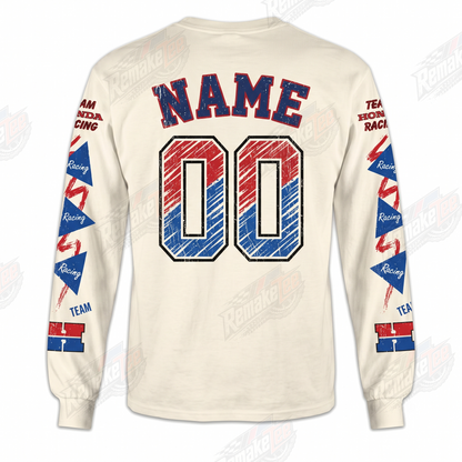 Honda HRC Team Racing Red Blue vintage VMX racing jersey - back view
