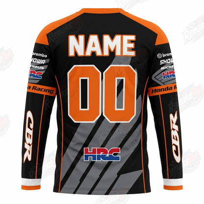 Honda Racing Fireblade HRC Black Orange vintage VMX racing jersey - alternate product view