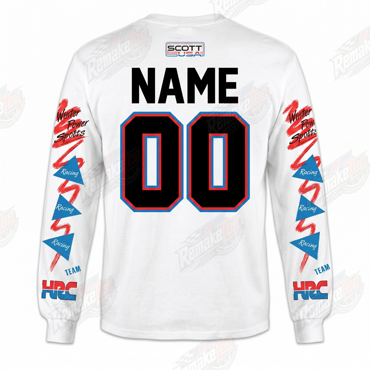 Honda Racing Winter Power Sports vintage VMX racing jersey - alternate product view