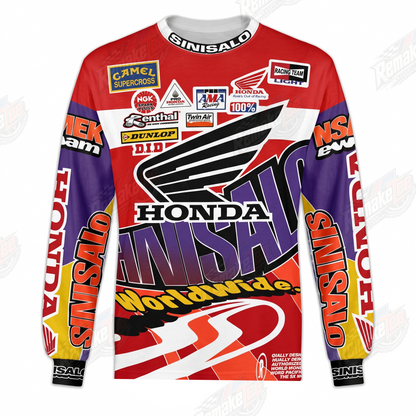 Honda Sinisalo Worldwide vintage VMX racing jersey - product view