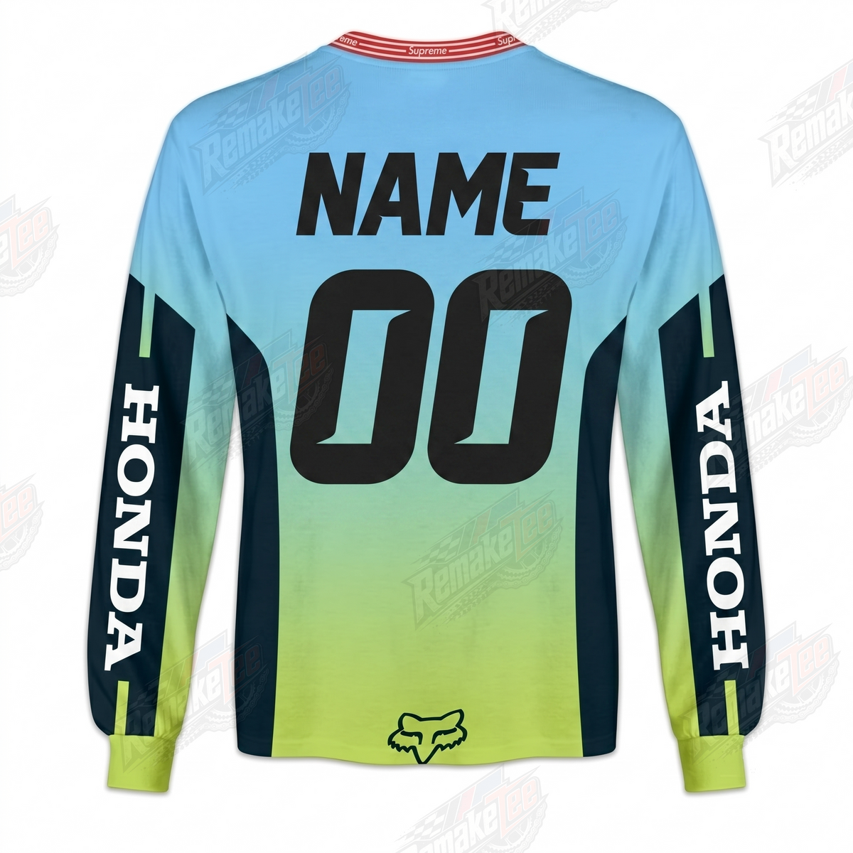 Honda Supreme #1458 vintage VMX racing jersey - alternate product view