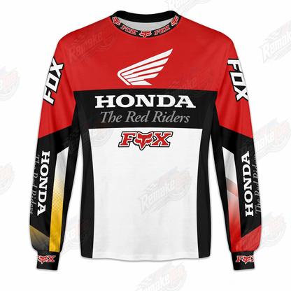 Honda The Red Riders Fox Racing vintage VMX racing jersey - front view