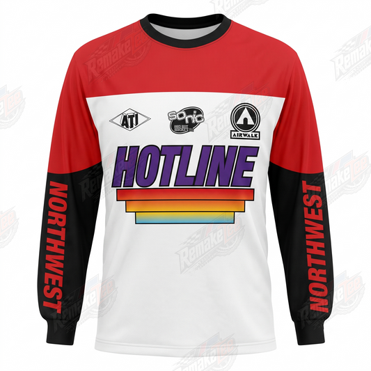 Hotline Northwest vintage BMX racing jersey design #1402 - product view