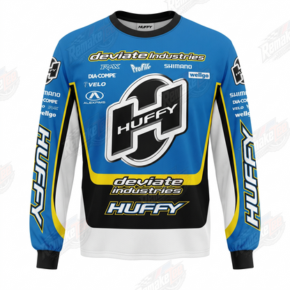 Huffy Deviate Industries vintage BMX racing jersey - product view