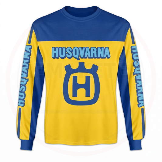 RemakeTee Husqvarna Custom Vintage Retro VMX Racing Jersey 1294