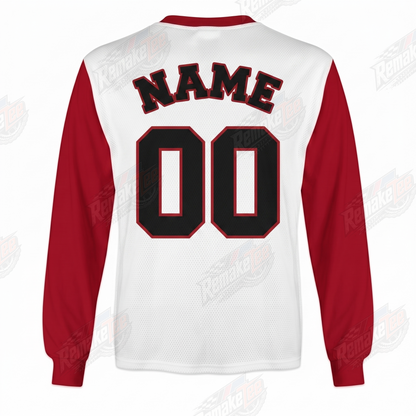 Hutch Hi-Performance BMX White Red vintage racing jersey - alternate product view