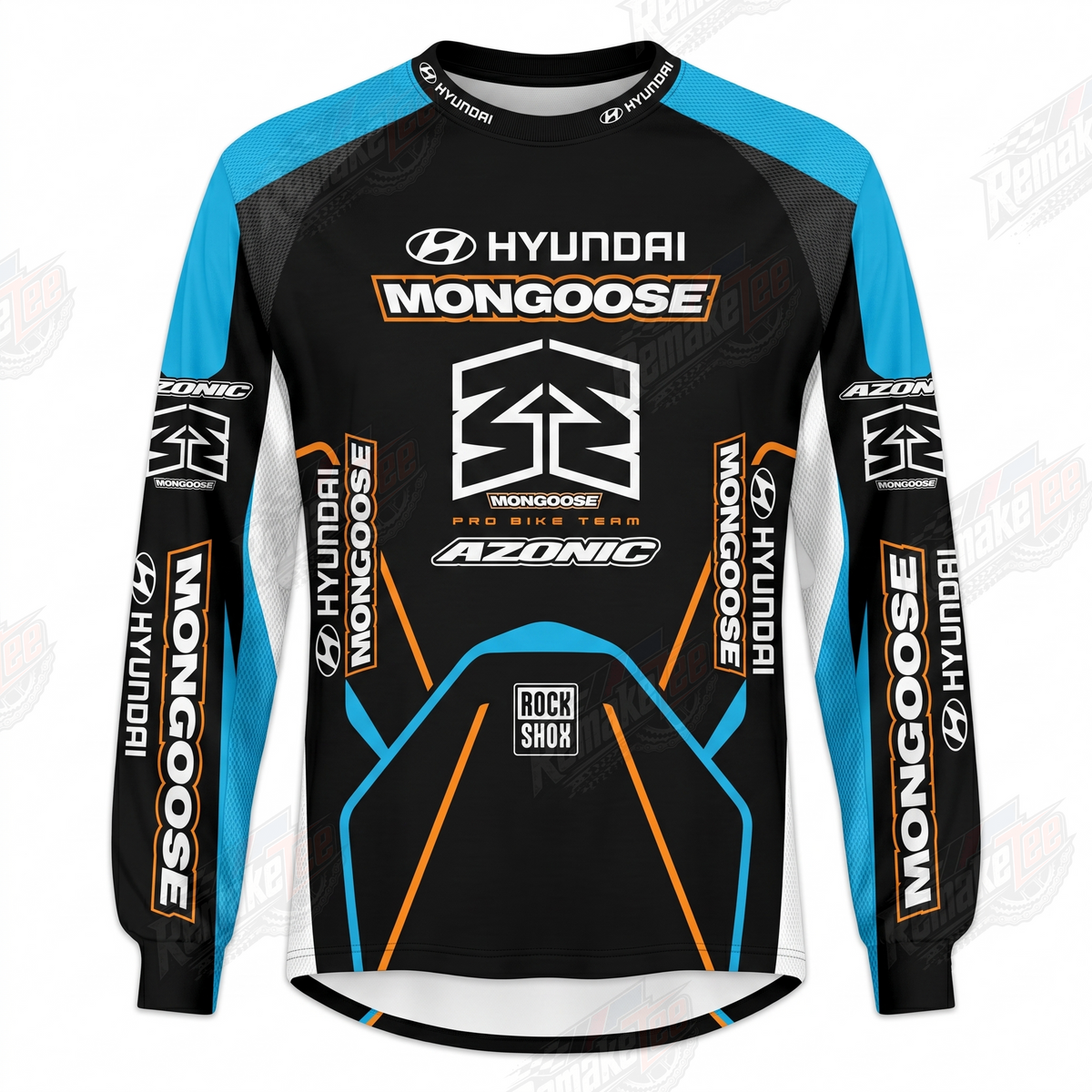 Hyundai Mongoose Azonic vintage BMX racing jersey - product view