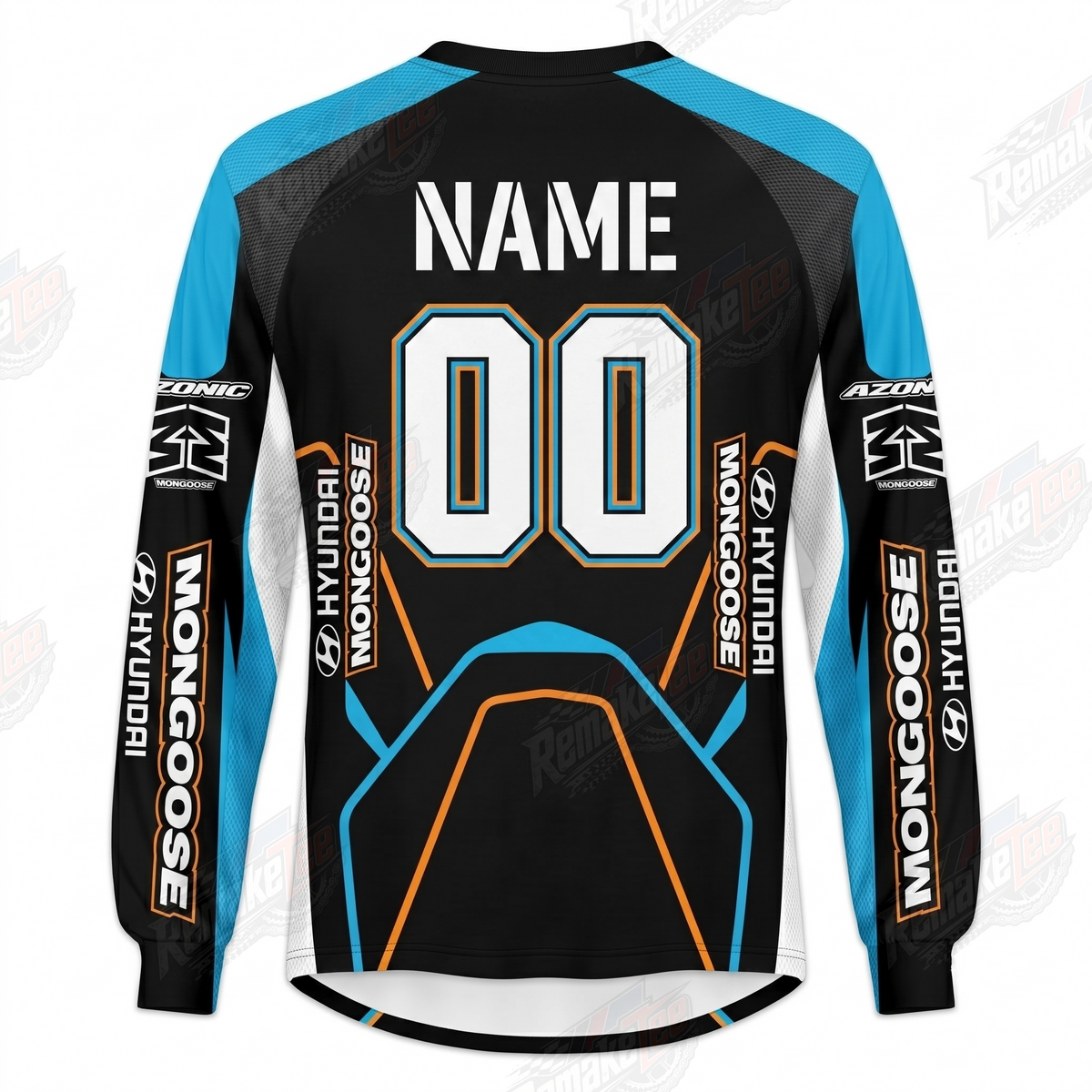 Hyundai Mongoose Azonic vintage BMX racing jersey - alternate product view