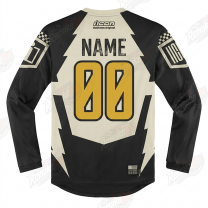 Icon 1000 Black Gold vintage VMX racing jersey - alternate product view