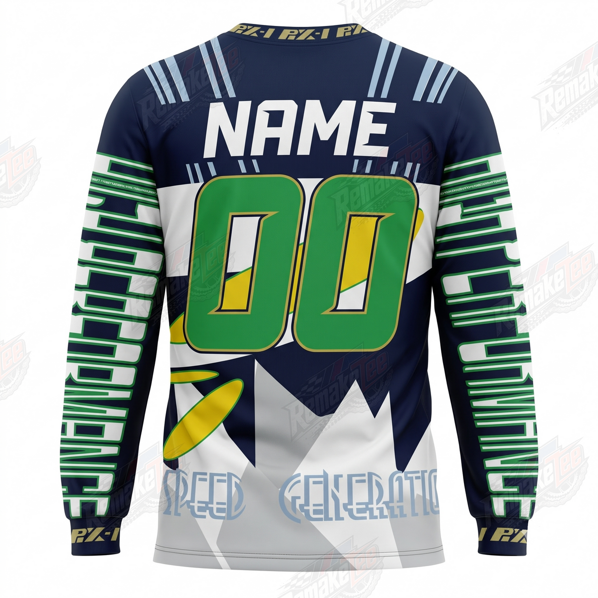 Impact Force USA vintage BMX racing jersey - back product view