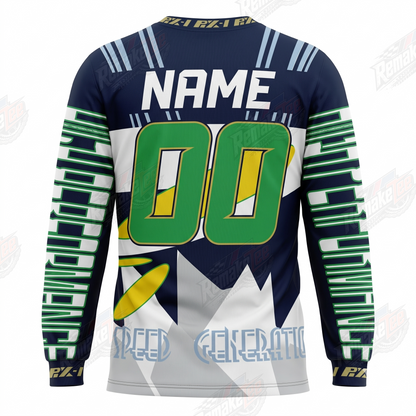Impact Force USA vintage BMX racing jersey - back product view