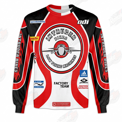 Intruder Bikes Low Flying Machines vintage BMX racing jersey - product view