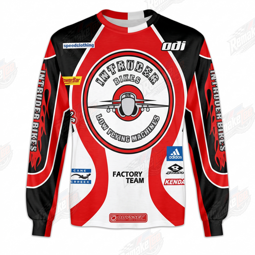 Intruder Bikes Low Flying Machines vintage BMX racing jersey - product view