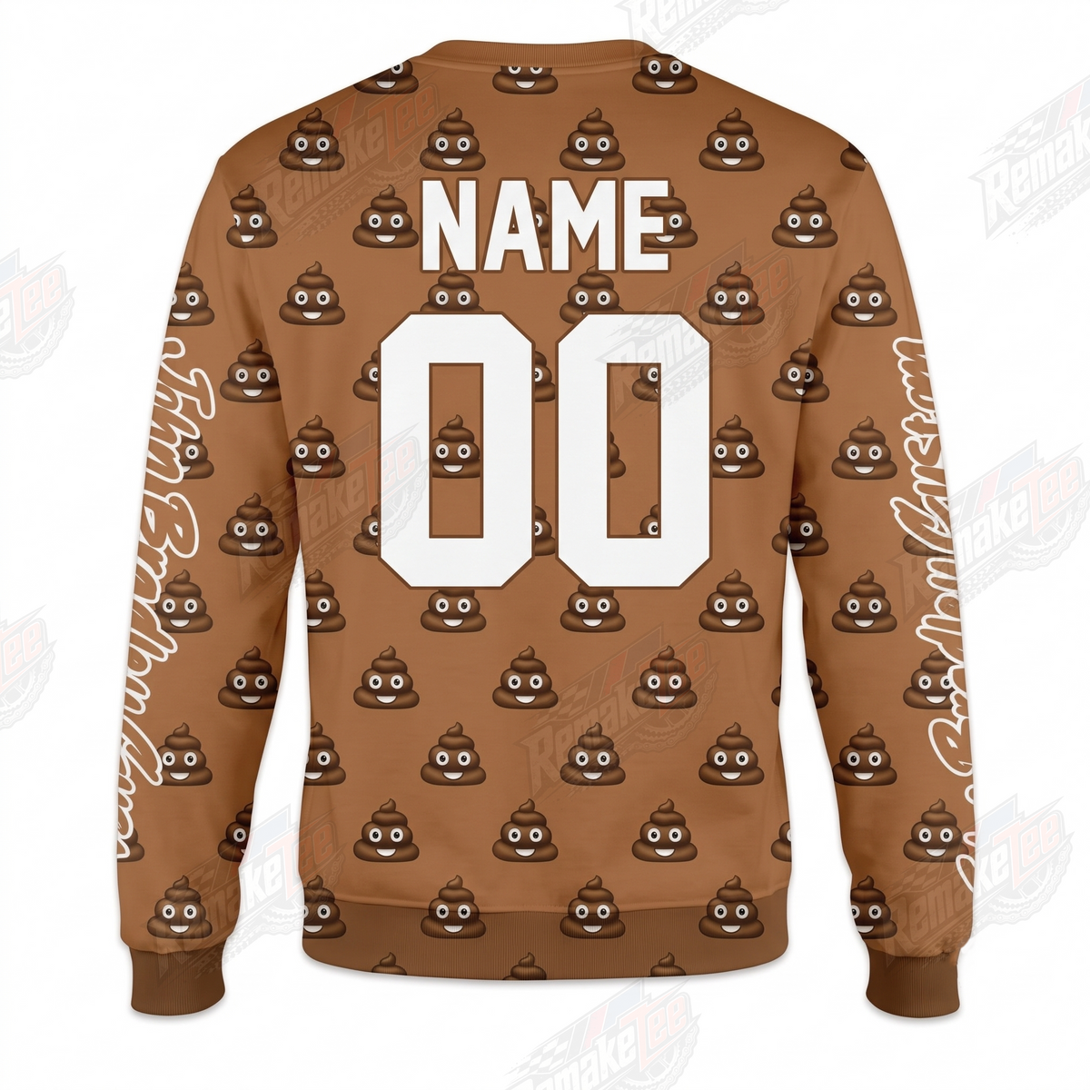 JBC Poop Emoji vintage BMX racing jersey - back product view